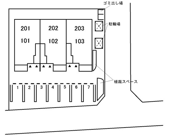 カーサ銭成の物件外観写真